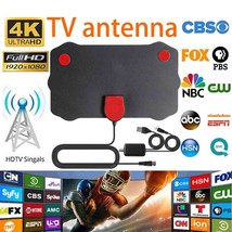 Tv Antenna Newest 4K 1080P Hdtv Indoor Digital Amplified Up 5600 Miles - £13.66 GBP