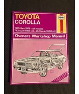 Haynes Toyota Corolla 1975 to 1979 Owners Workshop Manual All Models #361 - $140.13 MXN