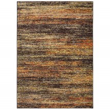 HomeRoots Home Decor 383687 8 x 10 ft. Abstract Area Rug, Gold &amp; Slate - £625.37 GBP