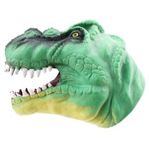 Dinosaur T-Rex Head Hand Puppet Toys Soft Rubber Realistic Hand Puppet Figure Bi - £10.14 GBP