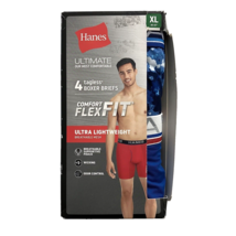 Hanes Comfort Flex Fit Boxer Briefs Ultra Lightweight 4 Pack XL - £12.47 GBP