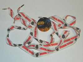 Star Wars Name and Darth Vader Mask Helmet 42&quot; Long Shoelaces 2005 NEW UNUSED - £6.99 GBP