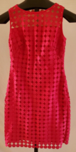 NWT Lauren Ralph Lauren Pink Lace Cut Out Dress Misses Size 6 - £38.87 GBP