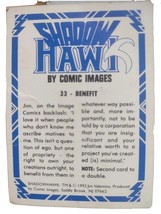 1992 Comic Images/ Shadow Hawk by Comic Images/ Spawn Card #33 Benefit Collector - £2.91 GBP