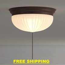 Westinghouse 2 Light Ceiling Fixture Sienna Interior Flush Mount With Pull Chain - $91.99