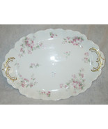 Antique Theodore Haviland Limoges France Porcelain Serving Dish Floral 1... - $88.00