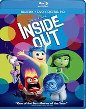 Inside Out...Voices of: Amy Poehler, Bill Hader (used 2-disc Blu-ray set) - £12.01 GBP