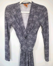 Tory Burch 100% Silk Black &amp; White Dress Waist Crossover Tie Detail Size... - $667.14 MXN