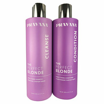 Pravana The Perfect Blonde Purple Toning Shampoo & Conditioner Duo 11 oz each - $39.59