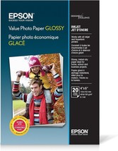 Epson Value Photo Paper Glossy, 4&quot;x6&quot;, 20 Sheets (S400032) - $8.32