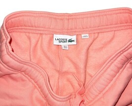 Lacoste Sport Men's Pink Joggers Sweatpants Size M Coral Drawstring NWOT image 3