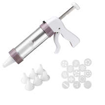 Cookie Press Gun Kit with 13 Mold Discs and Nozzles - £22.34 GBP