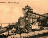 Katarina Elevator Katarinahissen Stockholm Sweden 1909 DB Postcard C2 - £9.30 GBP
