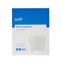 Bantex Tough Sheet Protectors 70 Micron Clear A4 (100pk) - £34.14 GBP