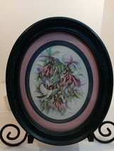 Vintage Hummingbird with Honeysuckle Print Don Kent 1994 Home Interior Gifts - £11.87 GBP