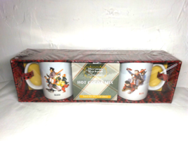 Norman Rockwell Hot Cocoa (2) Mug Set with Cocoa! - SEALED! - $20.93