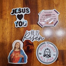 Jesus Stickers Lot of 5 ~ Love Religion Christ Faith Christian Lot L - £7.94 GBP
