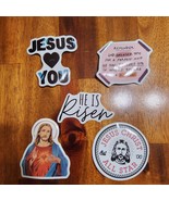 Jesus Stickers Lot of 5 ~ Love Religion Christ Faith Christian Lot L - £7.93 GBP