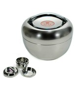 STAINLESS STEEL INSULATED LUNCH BOX 1 liter 30 oz Bento Tiffin Stacking ... - £7.15 GBP