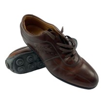 Sergio Rossi Brown Leather Derby Brogue Shoes Men&#39;s UK 10 US 12 - $69.29