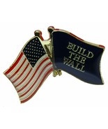 Wholesale Pack of 24 USA &amp; Trump Build The Wall Blue Bike Hat Cap lapel Pin - $102.36 CAD