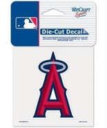 MLB Los Angeles Angels Logo on 4&quot;x4&quot; Perfect Cut Decal Single WinCraft - £8.75 GBP