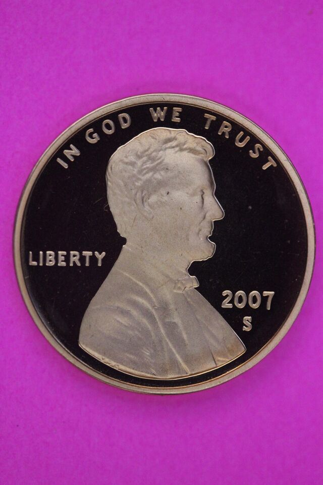 Gem Proof 2007 S Ultra Deep Cameo Lincoln Memorial Cent Same Coin In Pic... - $9.99