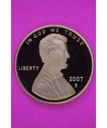 Gem Proof 2007 S Ultra Deep Cameo Lincoln Memorial Cent Same Coin In Pic... - $13.65 CAD