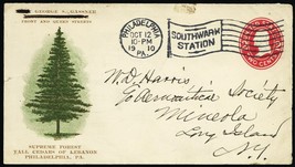 &quot;Tall Cedars of Lebanon&quot; Multicolor 1910 Advertising Cover - Stuart Katz - $22.75