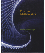Discrete Mathematics 7th Edition by Richard Johnsonbaugh (Hardcover Book) - $21.85
