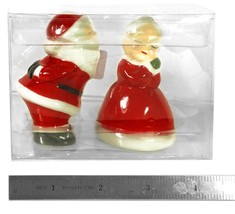 NEW - Santa Claus &amp; Mrs. Claus Salt &amp; Pepper Shakers (2014) Sleigh Bell ... - £14.23 GBP