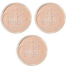 (3 Pack) NEW Rimmel Stay Matte Pressed Powder Natural RIMM064611 0.49 Ou... - $18.49