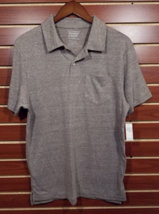 NEW Men&#39;s Old Navy Tri Blend Polo Shirt Cotton Blend Jersey Pocket Polo Tan MED - £11.60 GBP