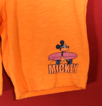 Spotted Zebra Disney Mickey Mouse Surf Board Drawstring Knit Orange Shor... - $10.35
