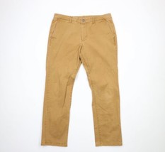 Bonobos Mens Size 35x29 Faded Stretch Slim Fit Chinos Chino Pants Brown - £31.57 GBP