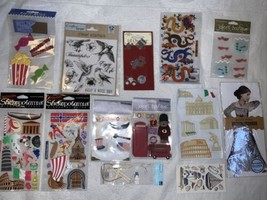 Scrapbooking Sticker LOT Theme Travel Norway London Italy Plus+ - $15.83