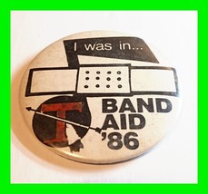 Vintage I Was In Bandaid 1986 Pin Back Button - £11.84 GBP