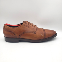COLE HAAN Grand Os Jefferson Cap Toe Brogue Oxford Brown Leather Men's Size 10.5 - $42.52