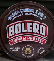 2X BOLERO BROWN SHOE SHINE ( GRASA COLOR CAFE PARA CALZADO ) - 2 OF 100m... - $16.82