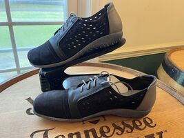 NAOT Lalo Oxford Sneakers Black Velvet / Jet Black / Tin Gray Size EU 40... - $2,527.59 MXN