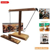 Deluxe Wooden Ring Toss Game for Indoor &amp; Outdoor Family Fun - Easy Setup - $21.73