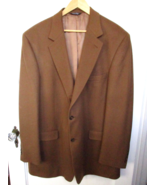 Grant Thomas Lord &amp; Taylor Brown 100% Cashmere Sport Coat Blazer Jacket ... - $80.75