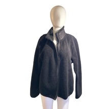 Lauren Ralph Lauren Black Fleece Jacket Large - $39.60