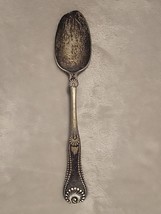 Vintage 1847 Rogers Bros Etruscan Serving Spoon Silverplate 8.25&quot; - $13.46