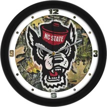 NC North Carolina State Wolfpack Camo Wall Clock - £30.11 GBP