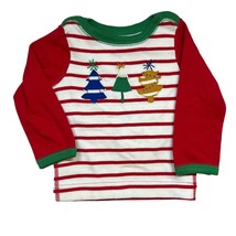 Hanna Andersson Red Stripe Holiday Tree Tee Size 60 / 3-6 Month New - £9.10 GBP