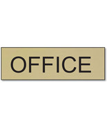 GOLD OR SILVER 2 X 8&quot; OFFICE NAME PLATE DOUBLE STICK or MAGNETIC STRIP O... - $19.95