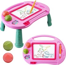 Toys for 1-3 Year Old Girls,Magnetic Drawing Board,Toddler Toys for Girls (Pink) - £11.66 GBP