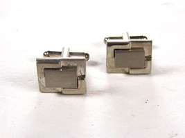 1960&#39;s - 1980&#39;s Silvertone  Cufflinks Unbranded 72015a - $16.99