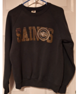 Vtg New Orleans Saints L Black Sweatshirt NFL Official Tailgate Club USA... - $69.84